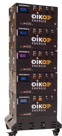 DIKO KRAFTWERK BUSINESS 14 – modularer Gewerbespeicher, bis 5 Elemente im Rack